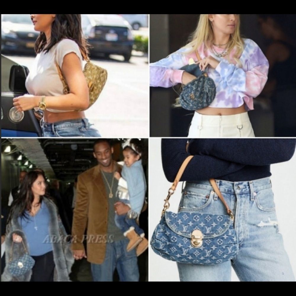 Louis Vuitton Mini Pleaty Monogram Denim Bag Mint - Picture 13 of 14